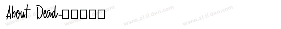 About Dead字体转换